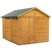 Power 10x8 Apex Secure Garden Shed - Single Door